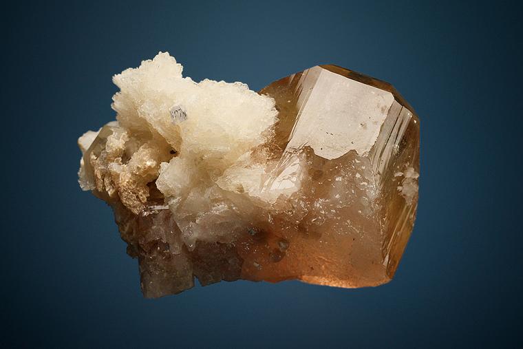 TOPAZ with ALBITE var. Cleavelandite